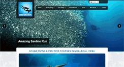 Desktop Screenshot of cebufundivers.com
